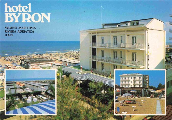 MILANO MARITTIMA Cervia Emilia-Romagna IT Hotel Byron Strandpartien Liegewiese