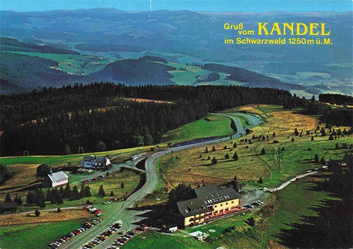Kandel Breisgau Waldkirch BW Fliegeraufnahme mit Berghotel Berggasthaus Kandelho