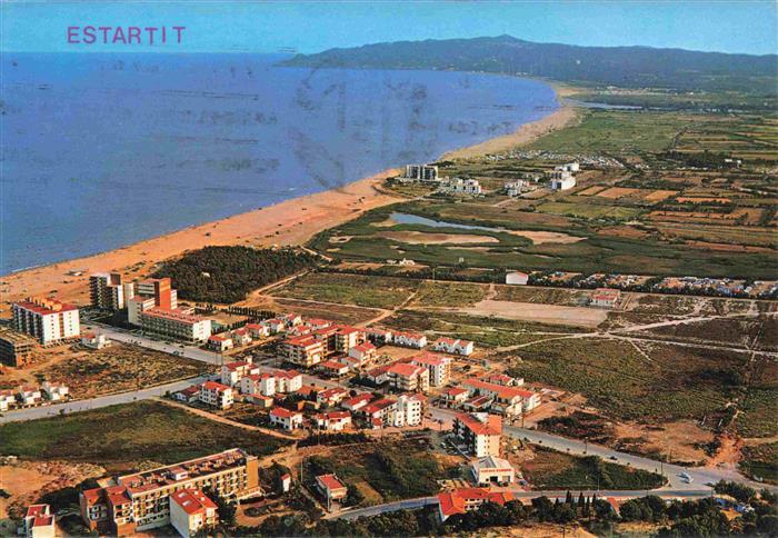 Estartit Costa Brava ES Fliegeraufnahme Playa y Cabo Bagur