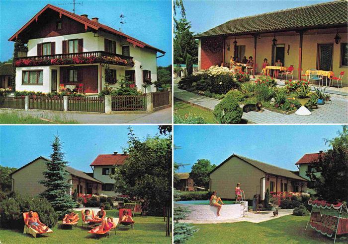 Kirchanschoering Gaestehaus Ferienhaeuser Wadislohner Garten Swimming Pool
