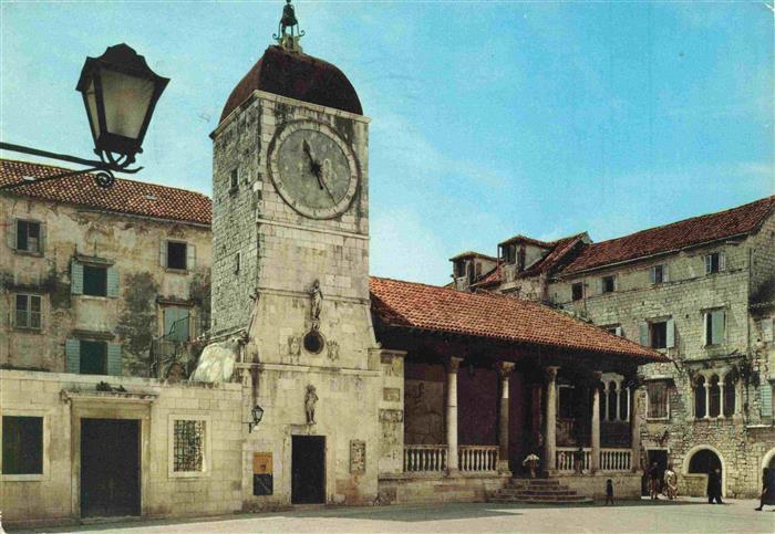Trogir Trau Croatia Uhrturm und Loggia