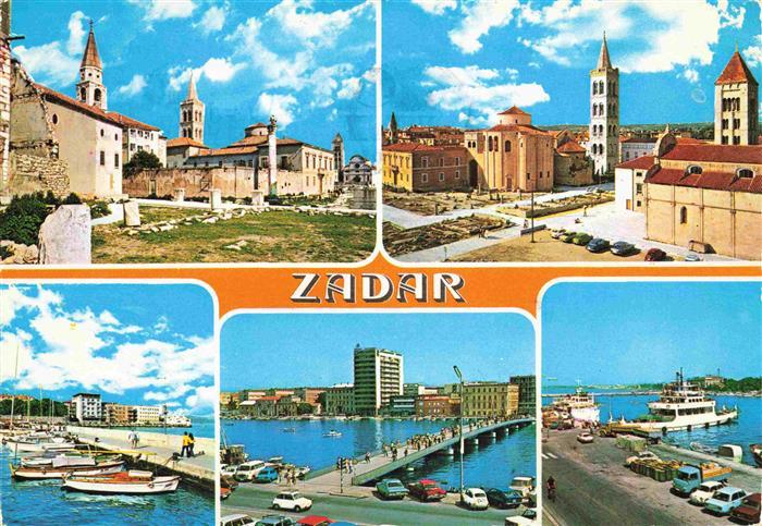ZADAR Zadra Zara Croatia Motive Stadtzentrum Hafen Faehre