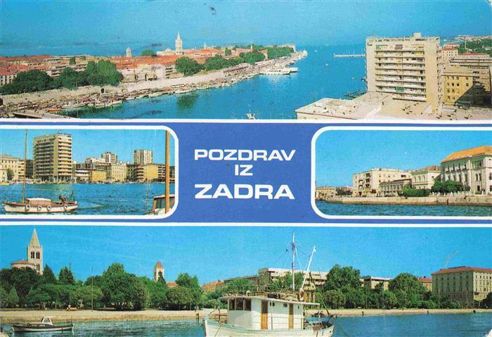 Zadra Zara Zadar Croatia Panorama Hafen