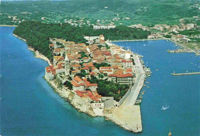 Rab  Croatia Altstadt Halbinsel