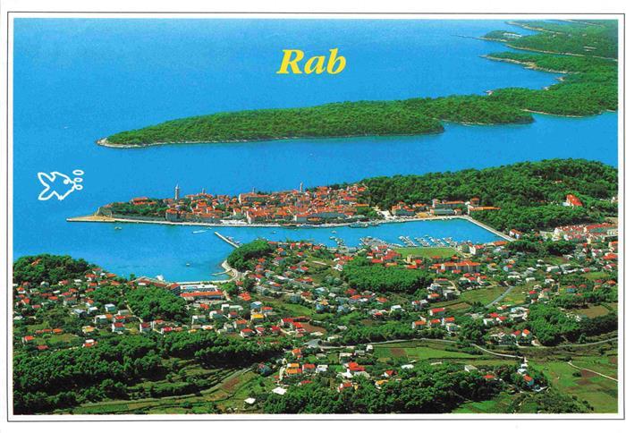 Rab  Croatia Fliegeraufnahme