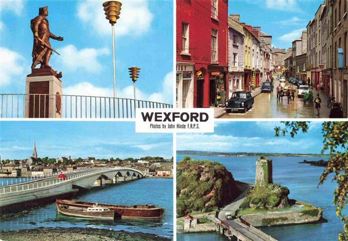 Wexford Leinster Ireland Denkmal Bruecke Kuestenpanorama Ruine Stadtzentrum
