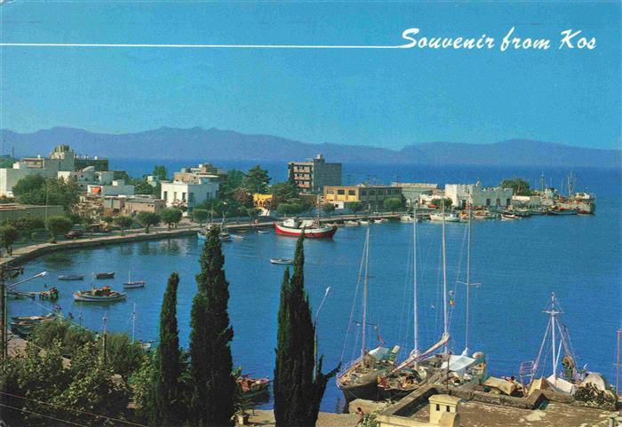 Kos Cos Greece Panorama Hafen