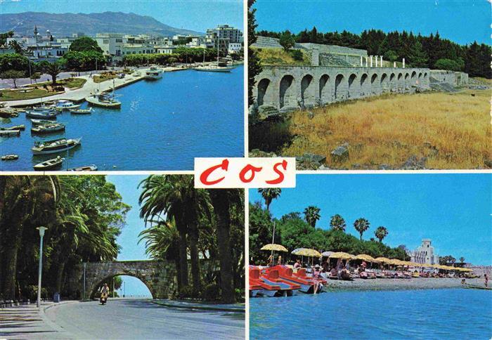 Cos Kos Greece Hafen Hauptstrasse Strand Viadukt