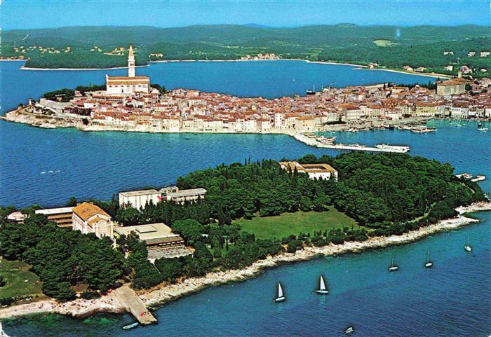 Rovinj Rovigno Istrien Croatia Panorama Katharineninsel