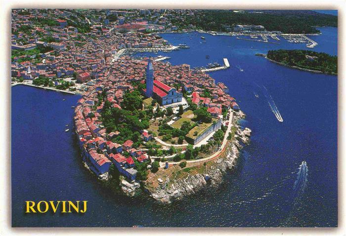 Rovinj Rovigno Istrien Croatia Fliegeraufnahme