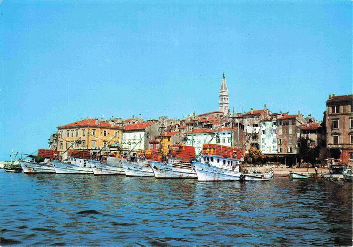 Rovinj Rovigno Istrien Croatia Hafen Fischkutter