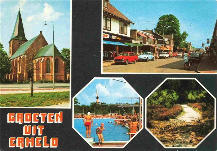 Ermelo NL Kirche Hauptstrasse Freibad Parkanlagen