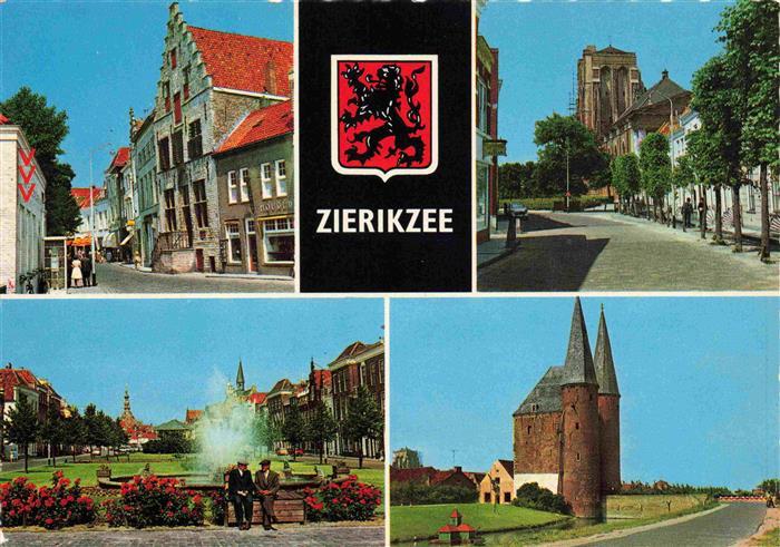 Zierikzee Zierickzee Zeeland NL Motiv Stadtzentrum Parkanlagen Monster-Toren Nob