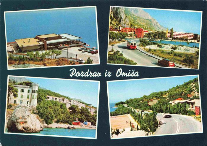 Omiš Restaurant an der Kueste Uferstrasse