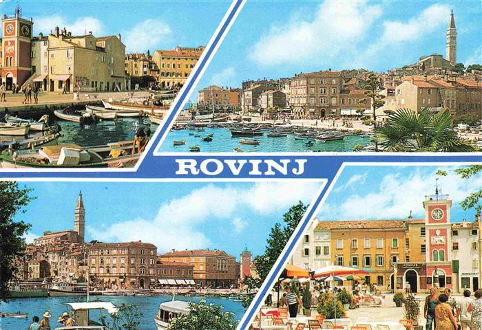 Rovinj Rovigno Istrien Croatia Hafen Altstadt Stadtzentrum