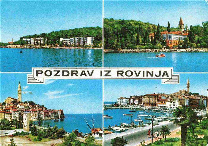 Rovinj Rovigno Istrien Croatia Panorama Hafen