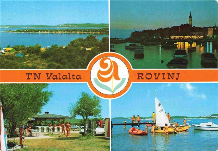 Rovinj Rovigno Istrien Croatia Panorama Hafen Badesteg