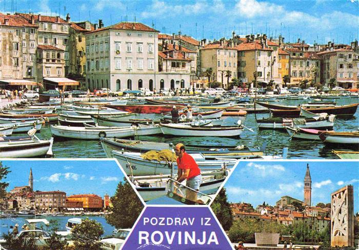 Rovinj Rovigno Istrien Croatia Hafen Denkmal