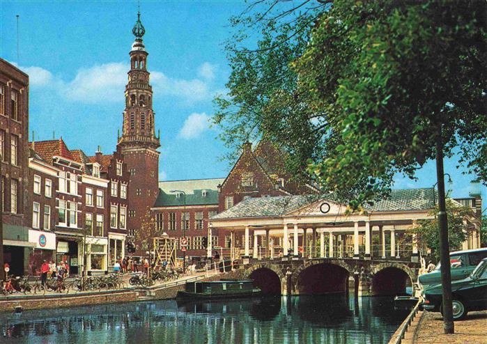 Leiden NL Koornbeursbrug Bruecke