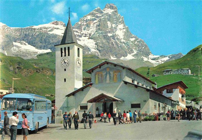 Cervinia Aosta La Chiesa e Monte Cervino
