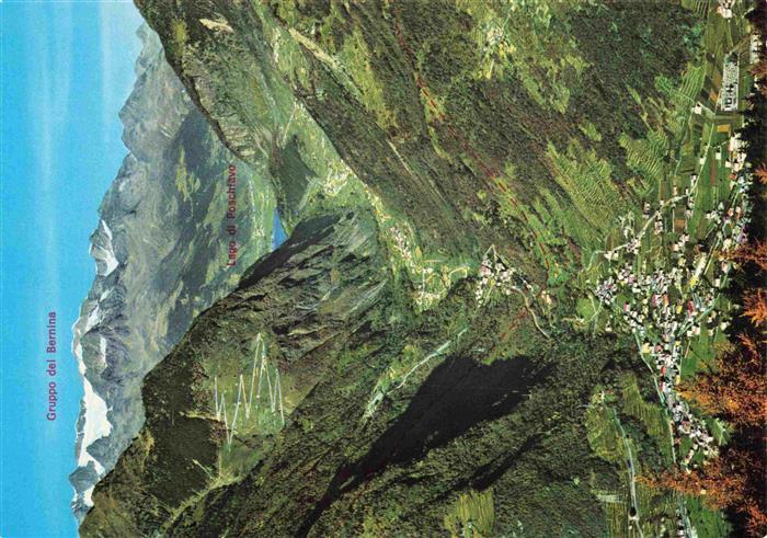 Tirano Lombardia IT Panorama Vallata di Poschiavo Gruppo dei Bernina