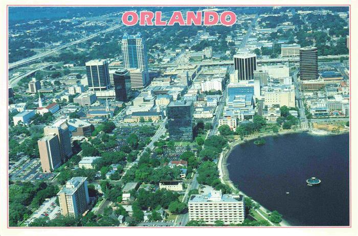 Orlando Florida Aerial view of the city