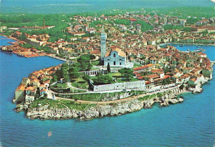 Rovinj Rovigno Istrien Croatia Altstadt Kirche Halbinsel