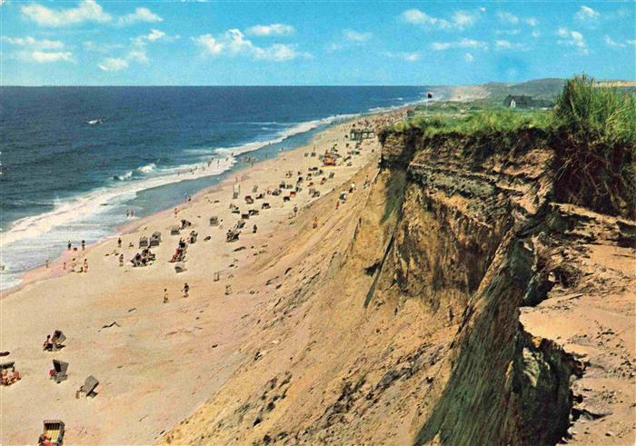 Kampen Sylt Panorama Rotes Kliff Strand