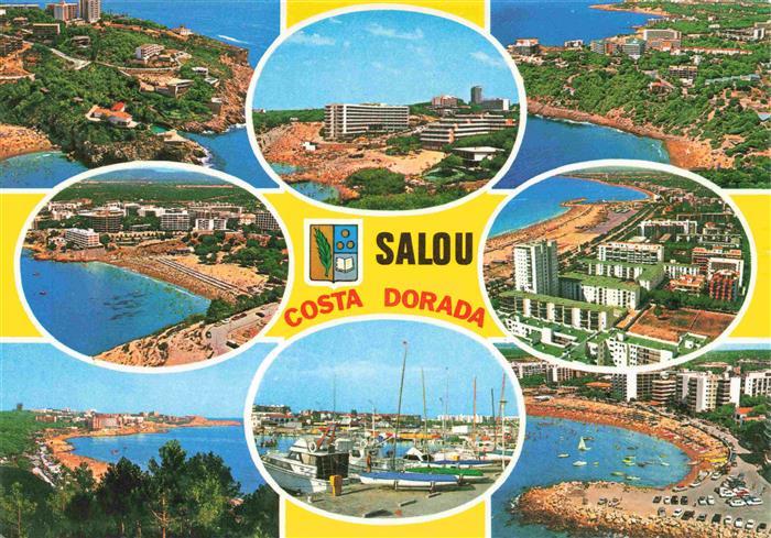 Salou Tarragona Costa Dorada ES Panorama Luftaufnahmen Hafen Hotels Ferienanlage