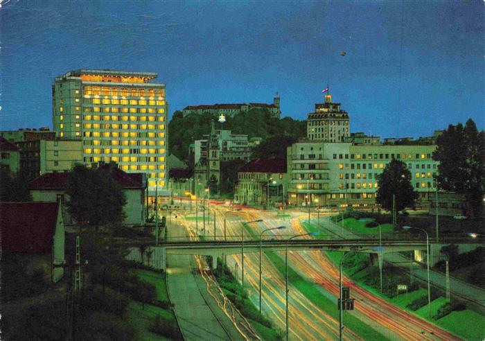 LJUBLJANA Laibach Slovenia bei Nacht