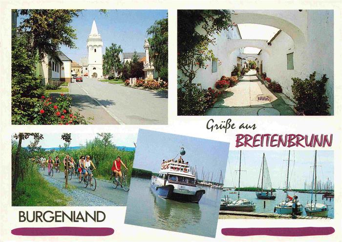 Breitenbrunn Burgenland Ortspartie Radfahren Gasse Faehre Segelpartien