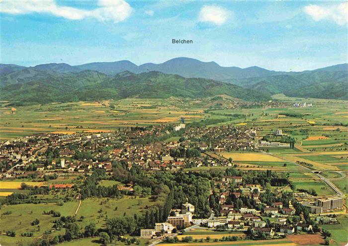 BAD KROZINGEN Fliegeraufnahme mit Belchen