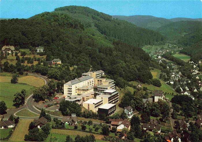 BAD LAASPHE Schlossberg Klinik Fliegeraufnahme