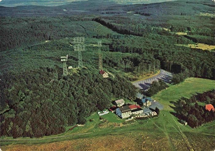 Hoherodskopf Schotten Hessen Berggasthaus Hoherodskopf Fliegeraufnahme