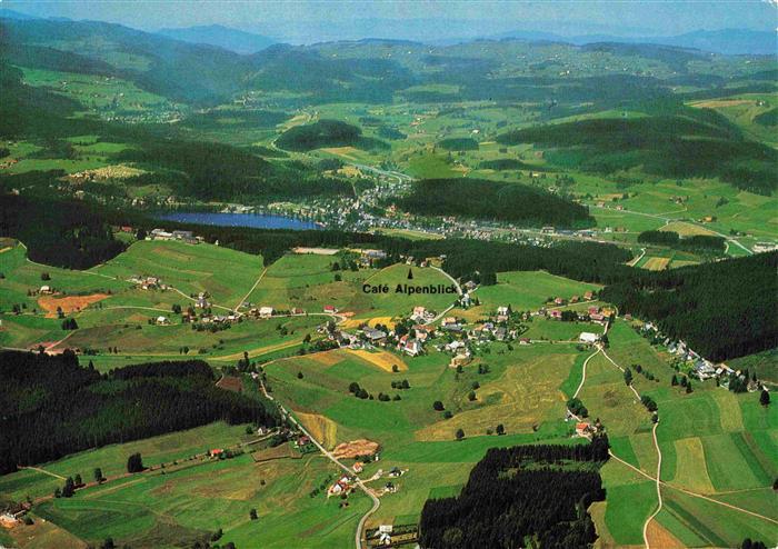Saig Schwarzwald Fliegeraufnahme mit Cafe Alpenblick