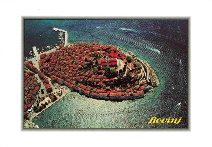 Rovinj Rovigno Istrien Croatia Fliegeraufnahme