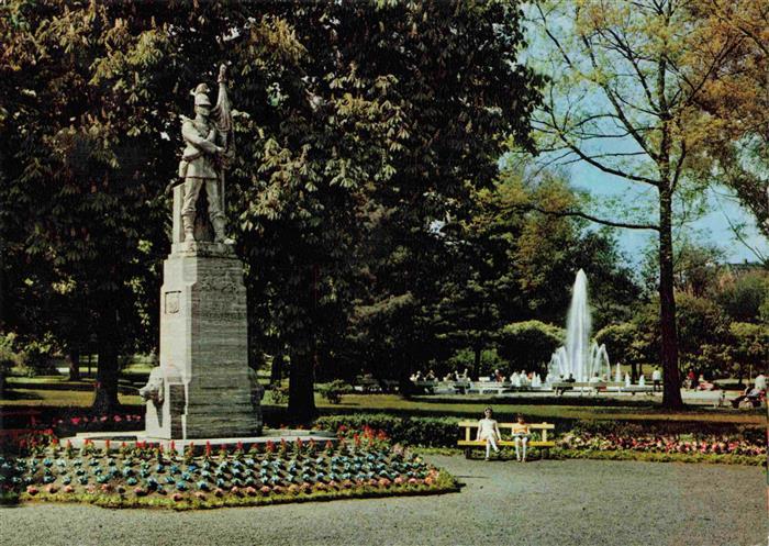 Marktredwitz Stadtpark mit Dr Holzberger Brunnen