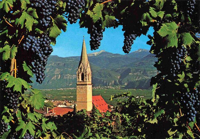 Termeno Tramin IT Panorama mit Kirche