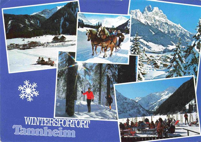 Vilsalpsee 1168m Tannheim Tirol AT Panorama Pferdeschlitten Langlauf Sonnenterra