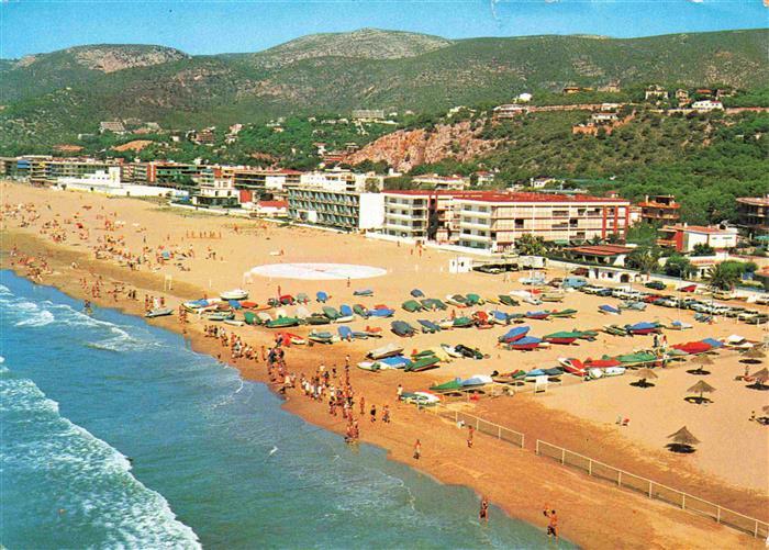 Castelldefels BARCELONA Cataluna ES Fliegeraufnahme Playa