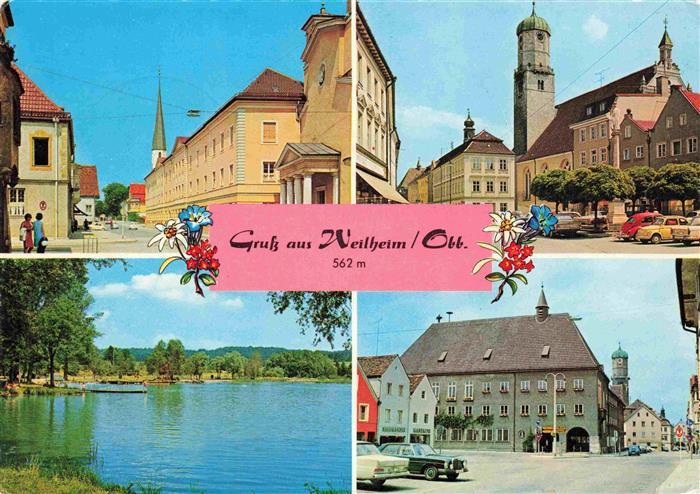 Weilheim Donauwoerth Ortpartien Marktplatz Seepanorama