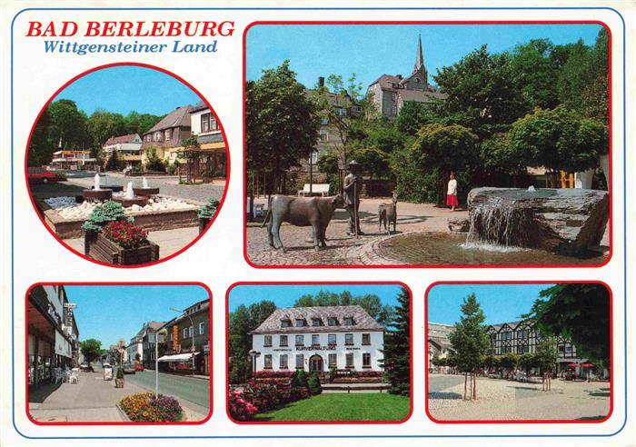 Bad Berleburg Marktplatz Brunnen Strasse Kurverwaltung Stadtplatz