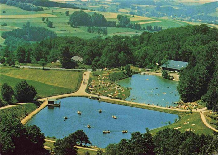 Wasserkuppe Rhoen Fliegeraufnahme mit Guckai See Am Pferdskopf