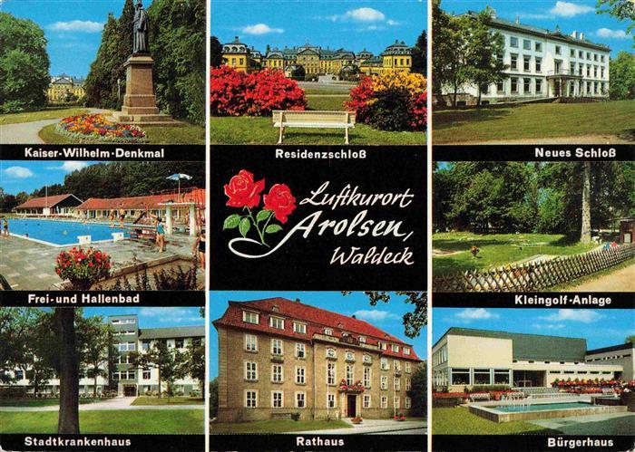 Arolsen Bad Kaiser Wilhelm Denkmal Residenzschloss Neues Schloss Freibad Kleingo