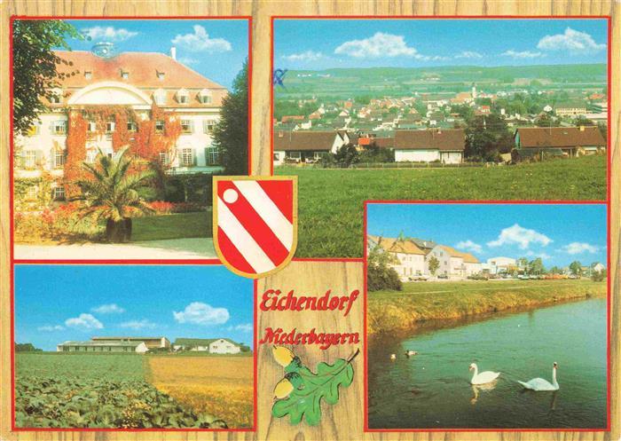 Eichendorf Niederbayern Schloss Panorama Schwanenweiher