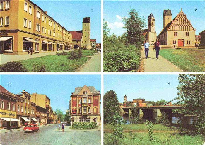 Fuerstenwalde Spree Muehlenstrasse Altes Rathaus Dom Thaelmann Strasse Spreebrue