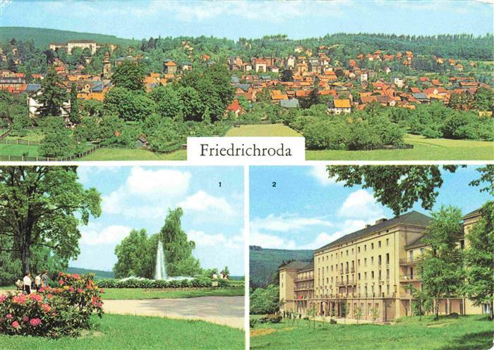Friedrichroda Panorama Kurpark FDGB Erholungsheim Walter Ulbricht