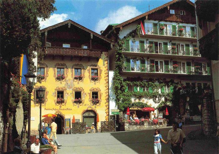 ST WOLFGANG  Wolfgangsee Oberoesterreich AT Marktplatz mit Lebzeitenhaus Wallner