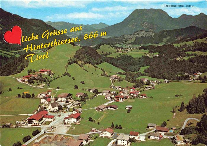 Hinterthiersee Berghotel Thaler Gasthof Neuwirt Sport Café Tyrol Fliegeraufnahme