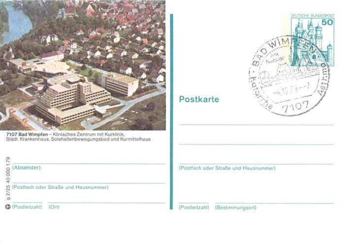 Bad Wimpfen Neckar Klinisches Zentrum mit Kurklinik